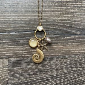 🌞 Long ocean & sea shell necklace